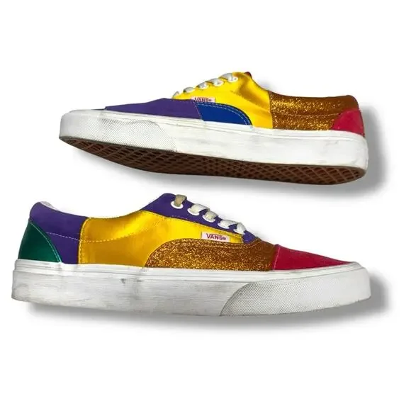 Vans Multicolor Patchwork Sneakers UA Era Pride‎ Men’s 8.5 Women’s 10 - Picture 3 of 7